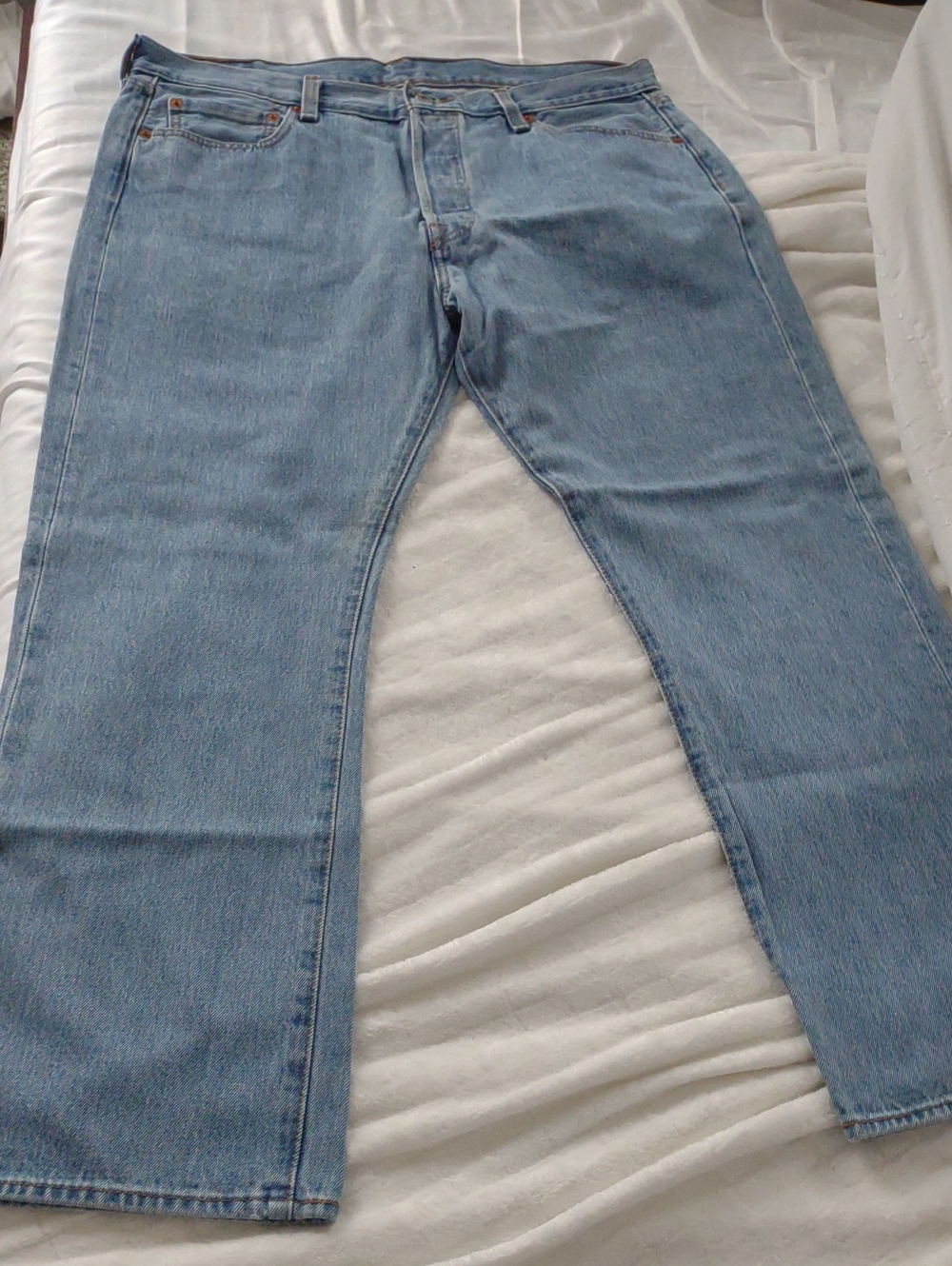 Levis 501 Men's Light Blue Denim Jeans